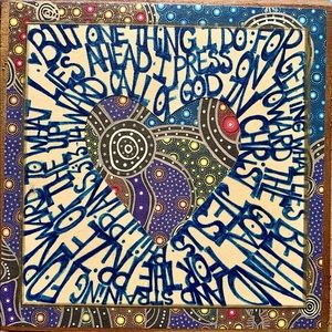 One of a kind handmade scripture art